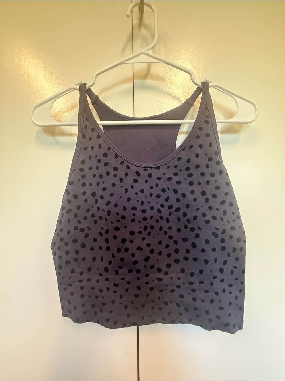 Zella Women’s Purple Polka Dot Racerback Tank Top